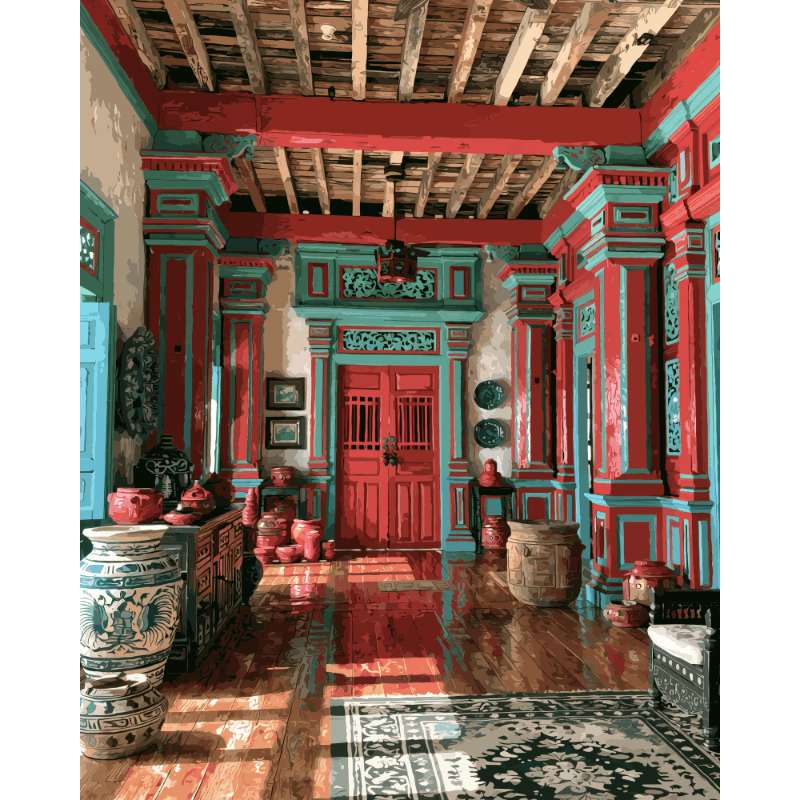 Timeless Hacienda | Paint by Number- Paint by Numbers