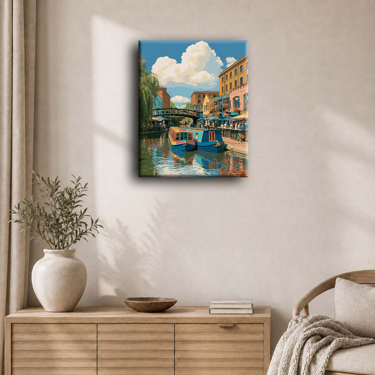 Camden Lock Canal | Paint by Number