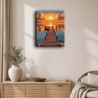 Sunset Serenity | Paint by Number