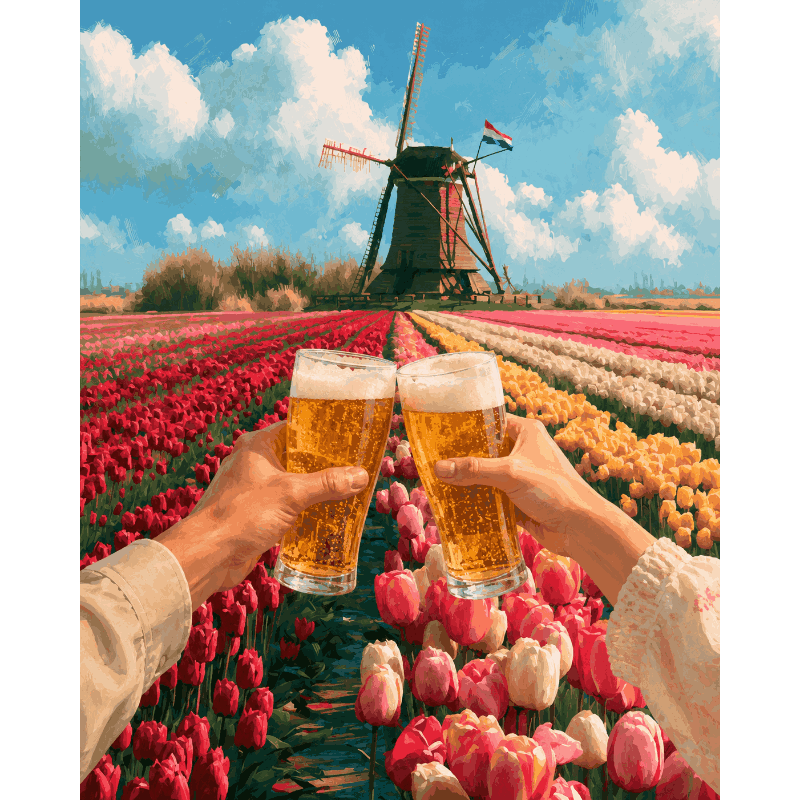 Trip to Netherlands | Paint by Number- Paint by Numbers