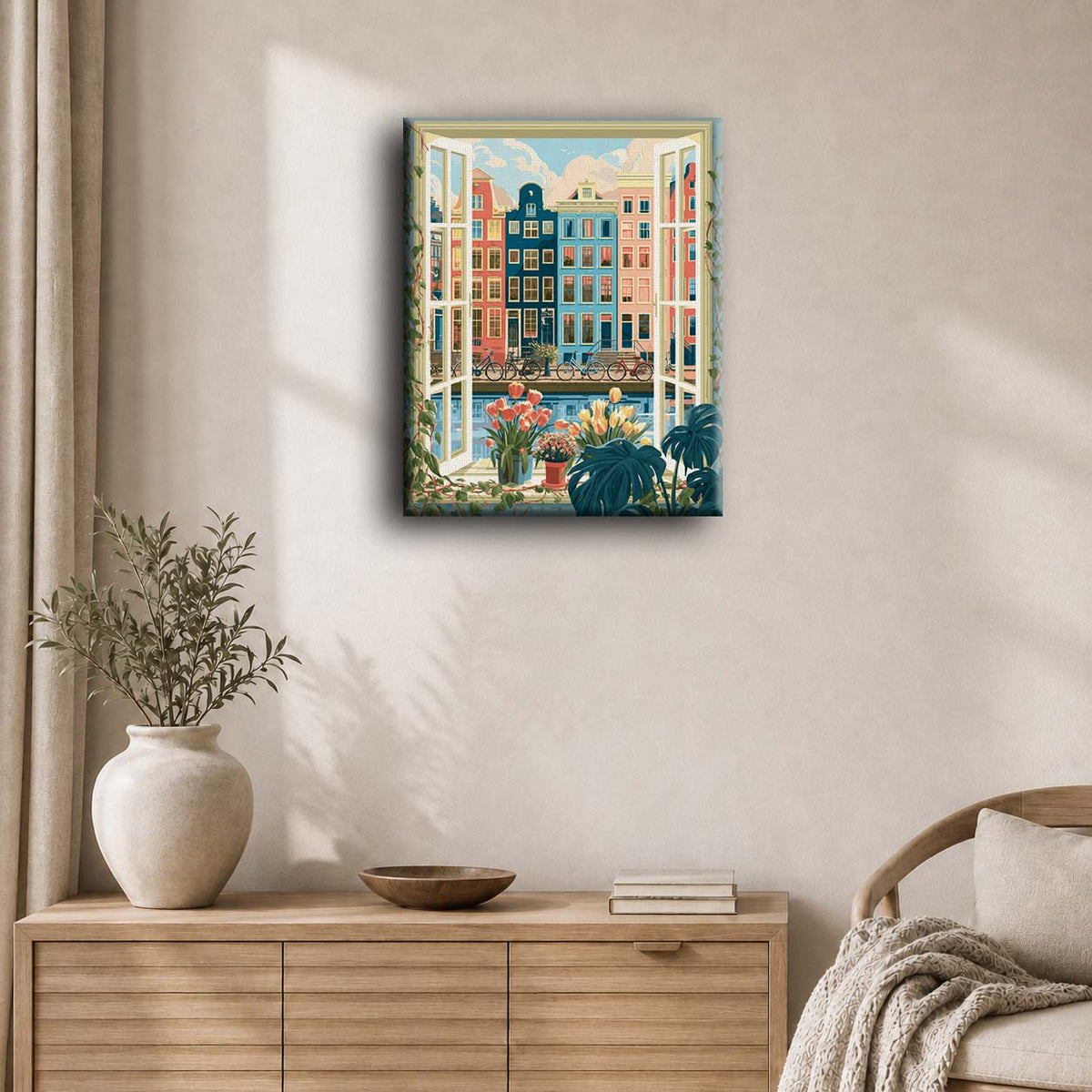 Window to Amsterdam | Paint by Number