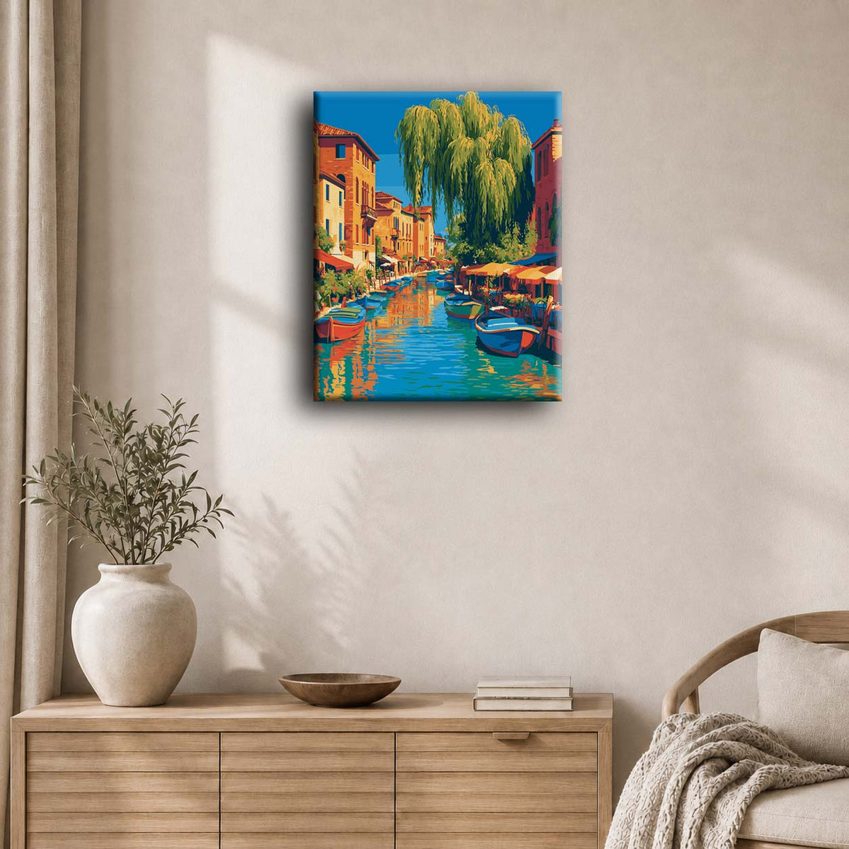 Colorful Canal | Peinture à numéros