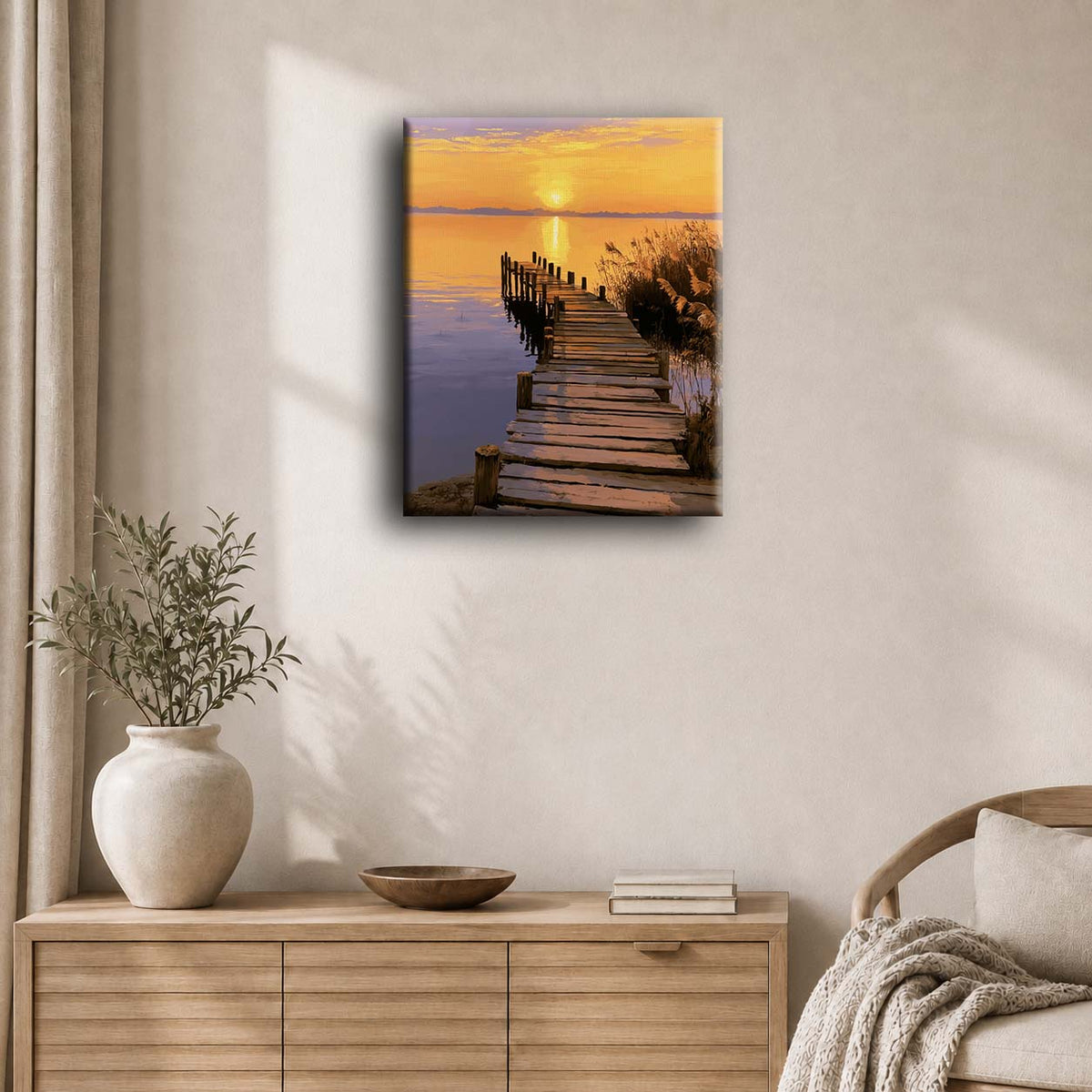 Tramonto al Lago | Dipingi con i numeri
