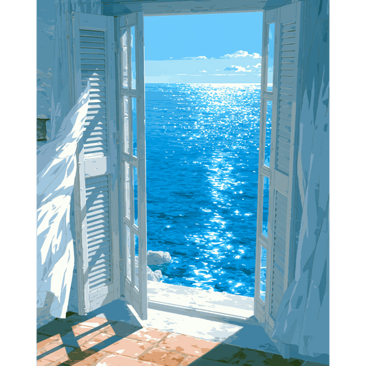 Open Window | Paint by Number- Paint by Numbers
