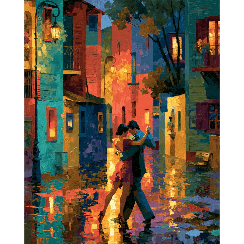 Midnight Tango | Paint by Number- Paint by Numbers