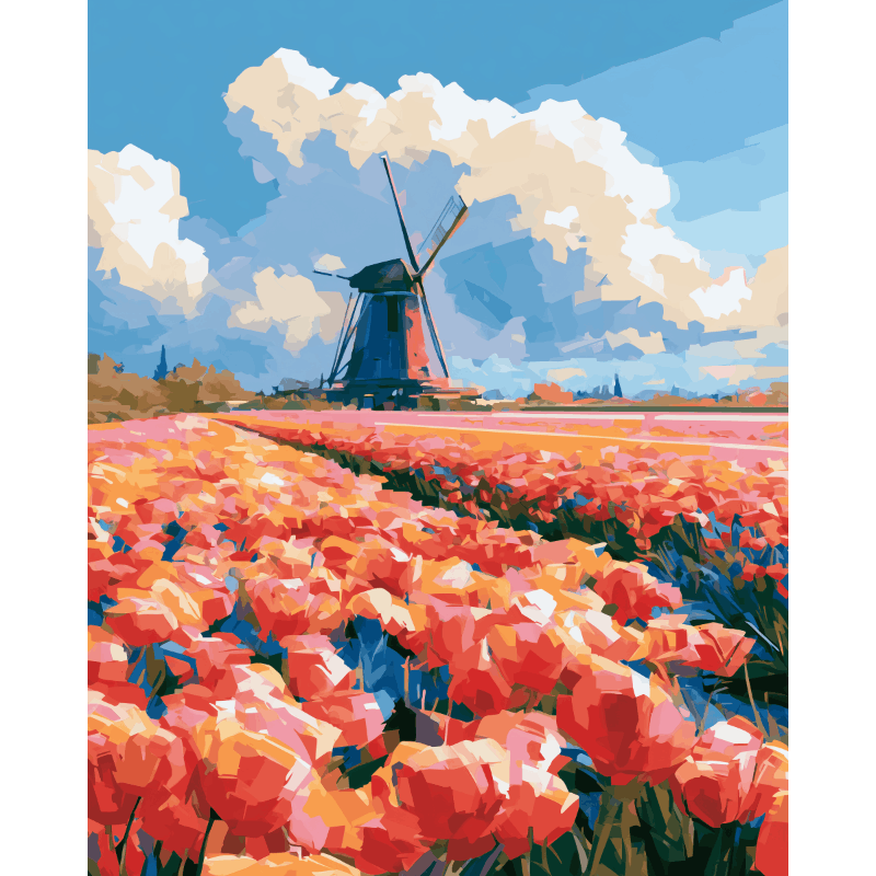 Dutch Escape | Paint by Number- Paint by Numbers