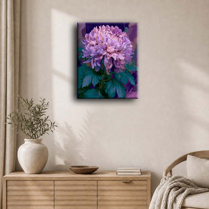 Lavender Chrysanthemum | Paint by Number