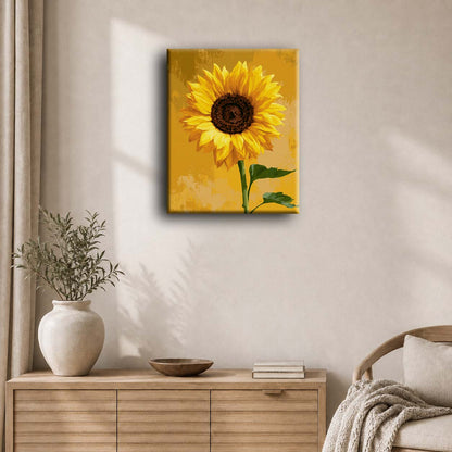 Single Sunflower | Paint by Number