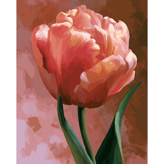 Blush Tulip | Paint by Number- Paint by Numbers