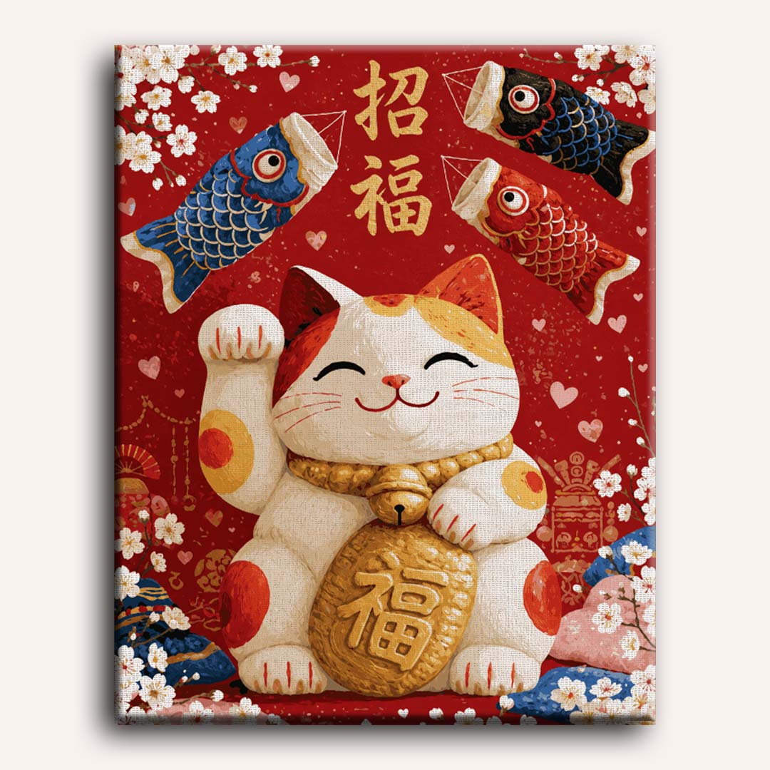 Maneki Neko Fortune | Paint by Number