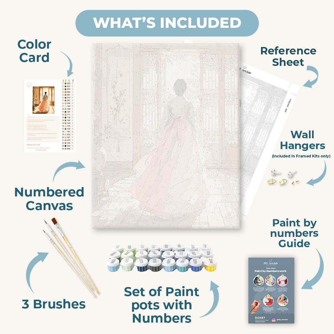 Morning Hanbok | Paint by Number