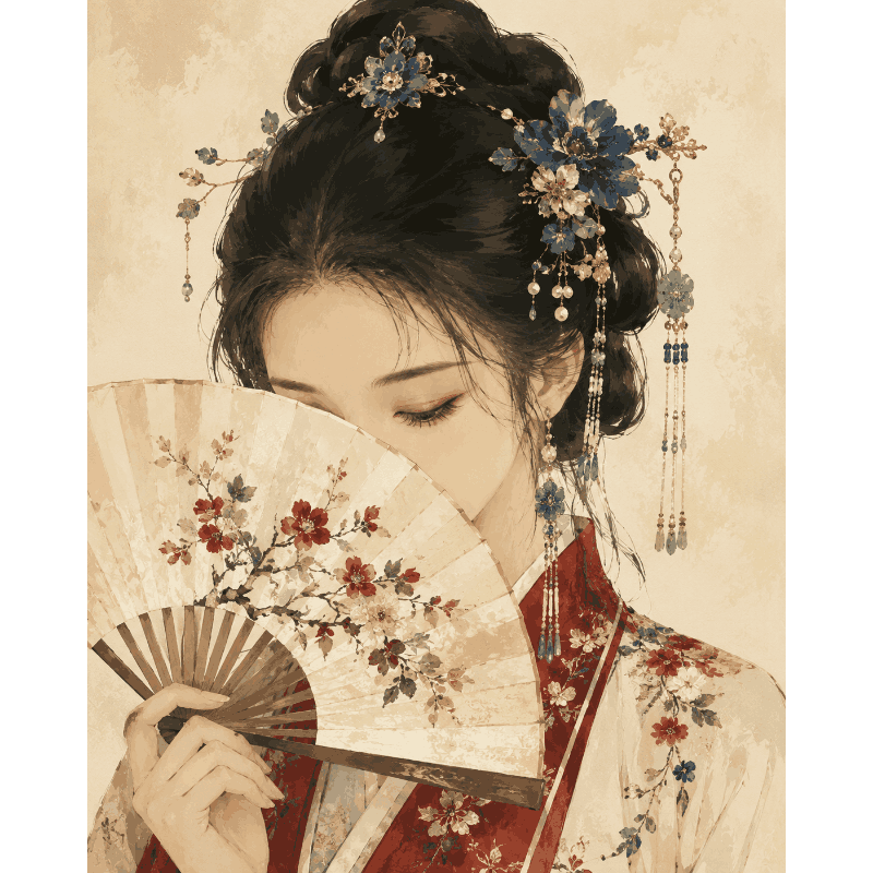 The Hidden Smile | Paint by Number- Paint by Numbers