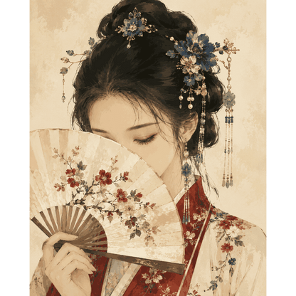 The Hidden Smile | Paint by Number- Paint by Numbers