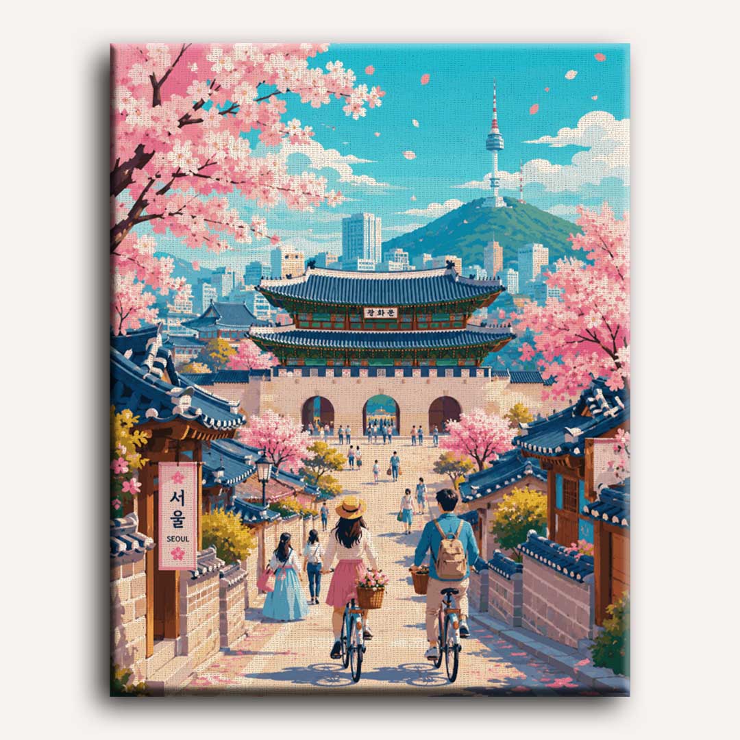 Seoul in Bloom | Paint by Number