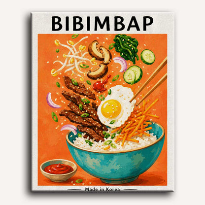 Korean Bibimbap | Paint by Number