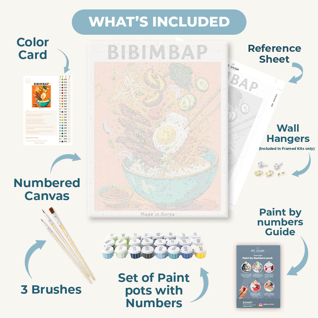 Korean Bibimbap | Paint by Number