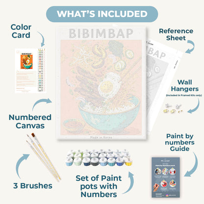 Korean Bibimbap | Paint by Number