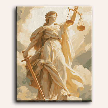 Signora Giustizia | Dipingi con i Numeri