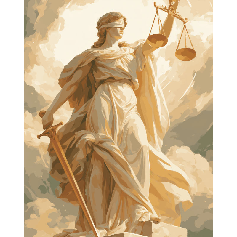 Lady Justice | Paint by Number- Dipingi con i Numeri