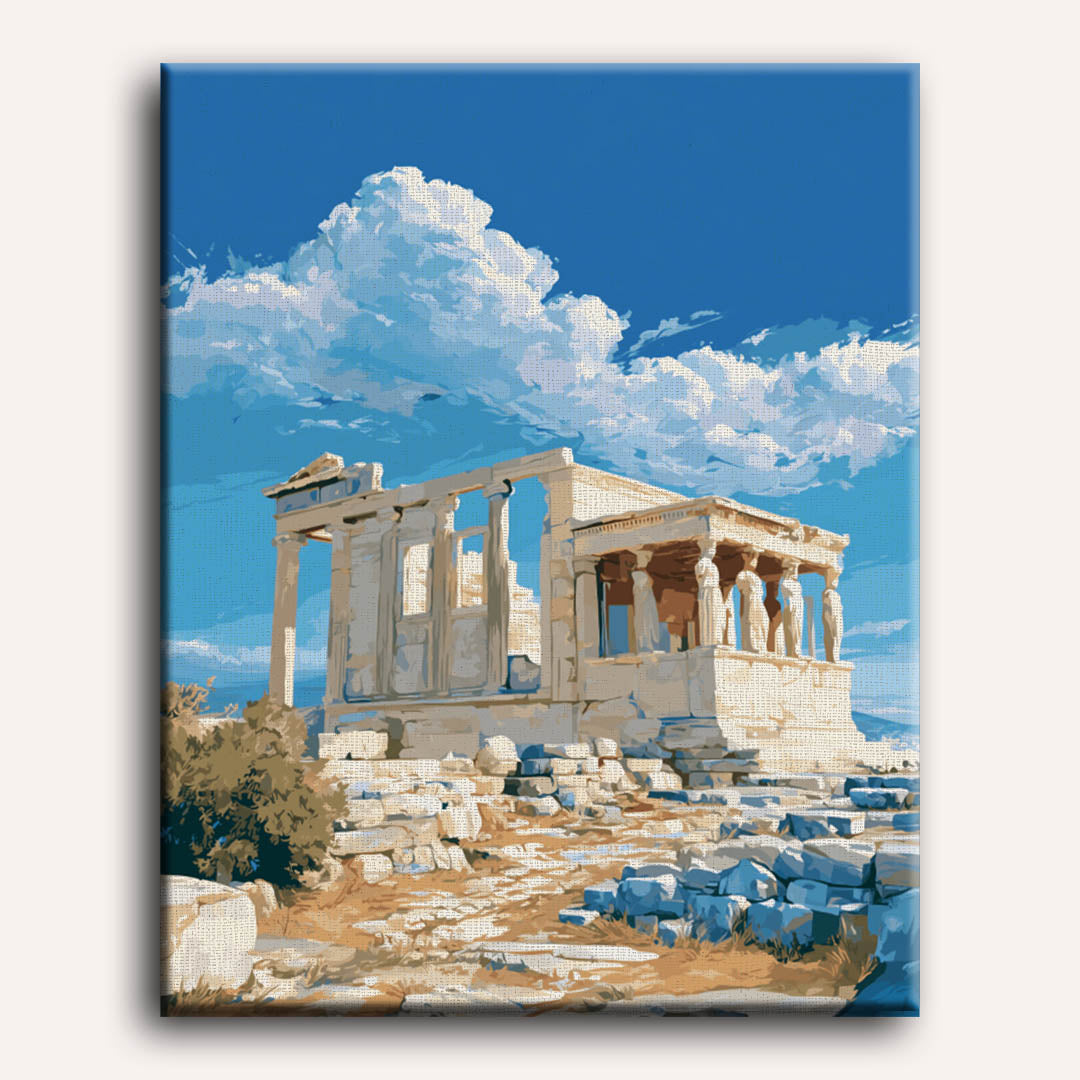 Caryatids in Light | Paint by Number