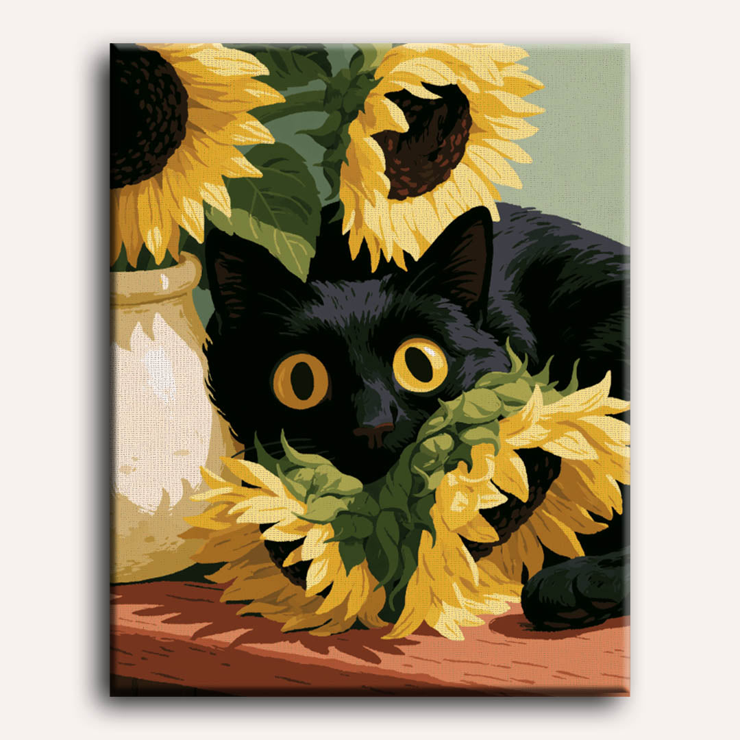 Golden-Eyed Mischief | Paint by Number