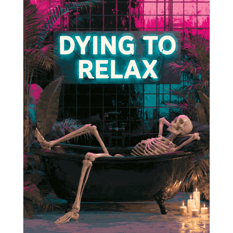 Dying to Relax | Paint by Number- Måla efter nummer