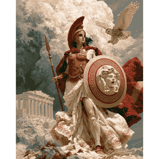 Majestic Athena | Paint by Number- Paint by Numbers