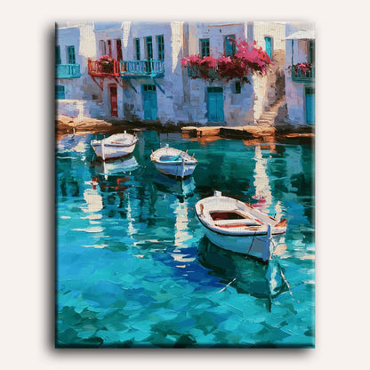 Cycladic Reflections | Paint by Number