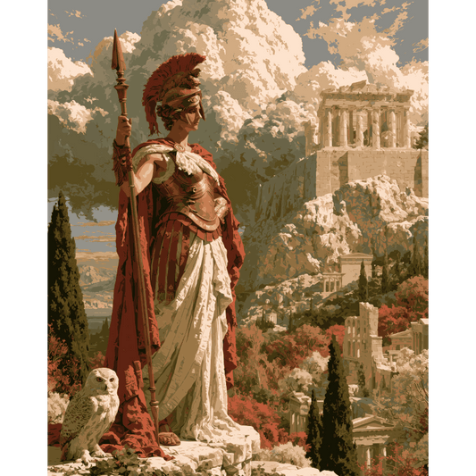 Warrior Athena | Paint by Number- Paint by Numbers