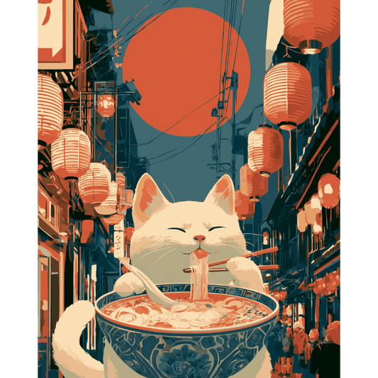 Midnight Ramen | Paint by Number- Paint by Numbers