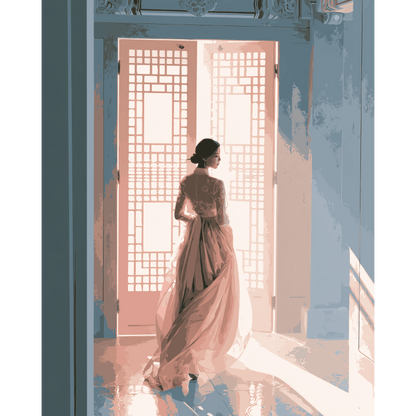 Korean Grace | Paint by Number- Paint by Numbers