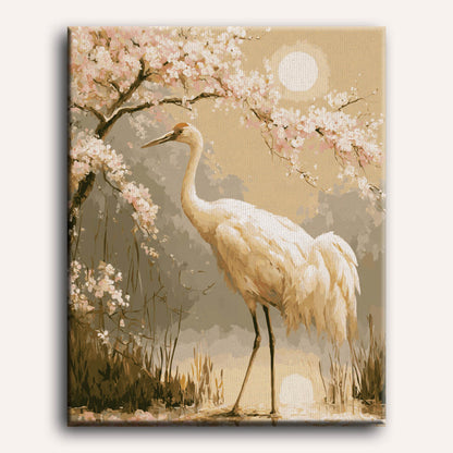 Graceful Crane | Paint by Number