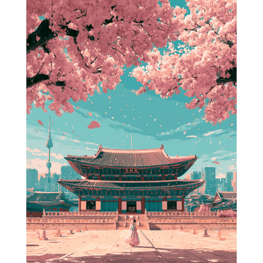 Palace of Petals | Paint by Number- Paint by Numbers