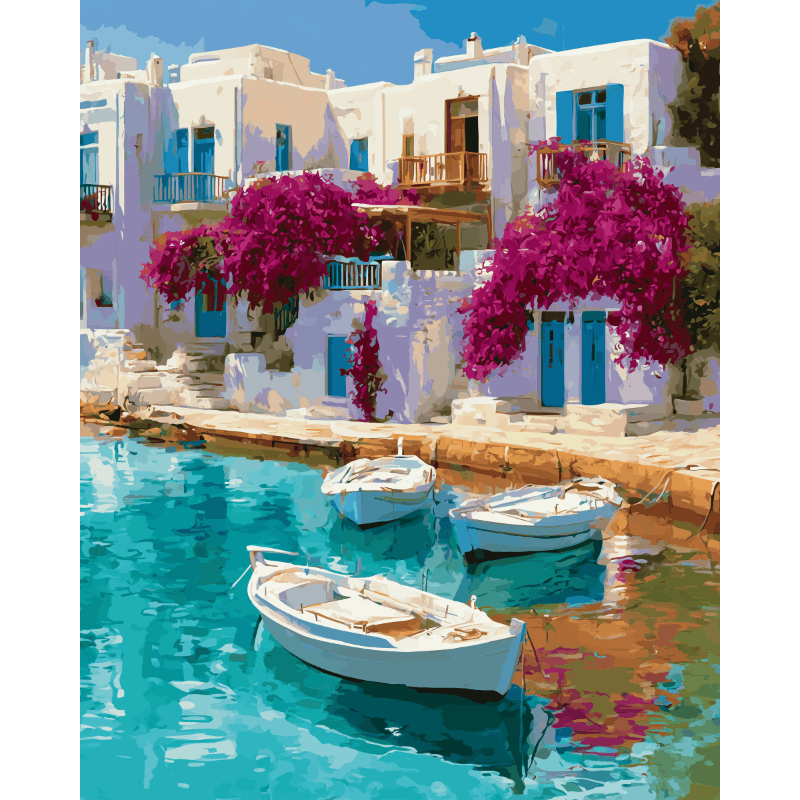 Harbor Serenity | Paint by Number- Paint by Numbers