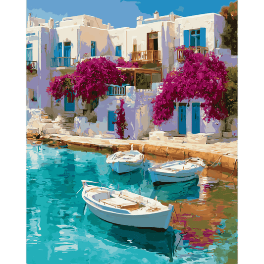 Harbor Serenity | Paint by Number- Paint by Numbers