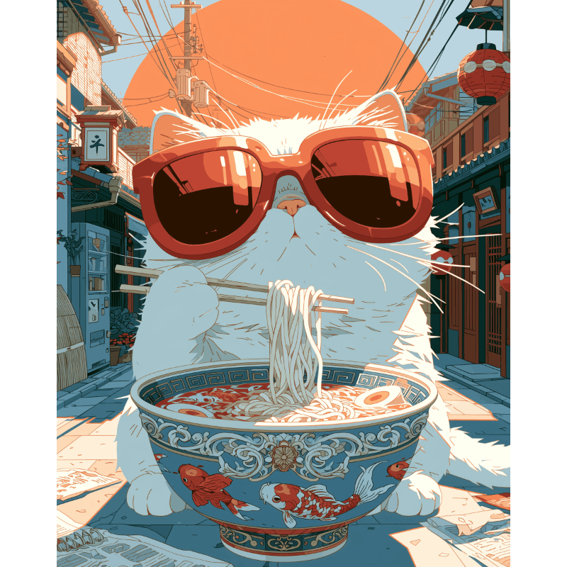 Ramen Vibes | Paint by Number- Paint by Numbers
