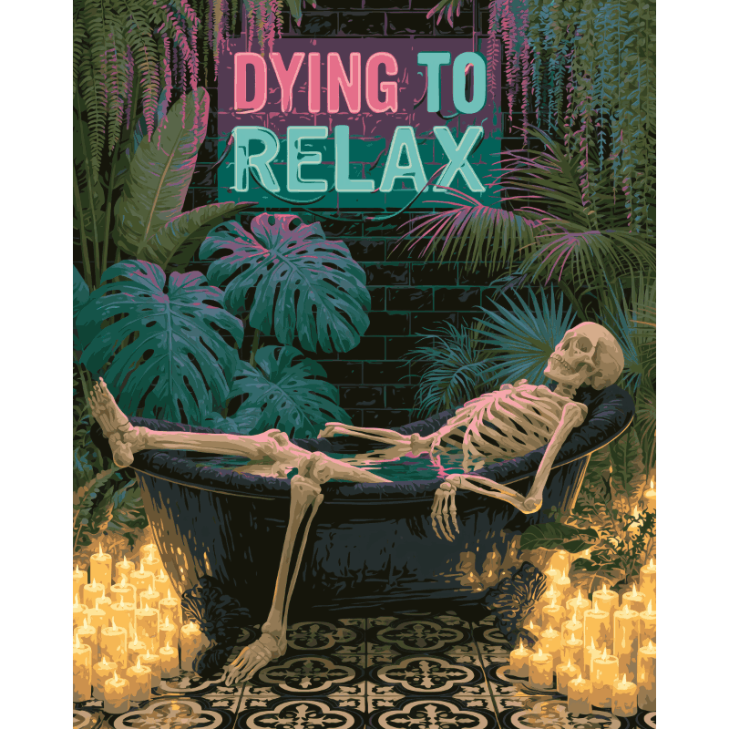 Chillin' to Death | Paint by Number- Paint by Numbers