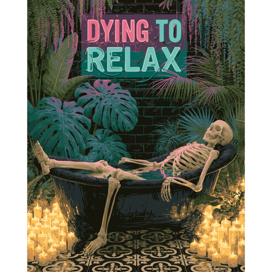 Chillin' to Death | Paint by Number- Paint by Numbers