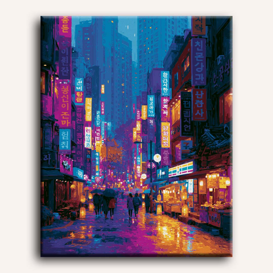 Neon Seoul | Paint by Number