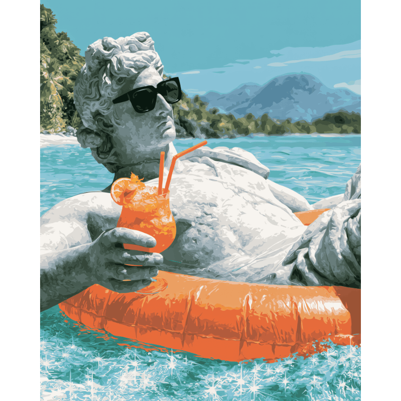 Beachside David | Paint by Number- Paint by Numbers