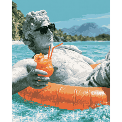 Beachside David | Paint by Number- Paint by Numbers