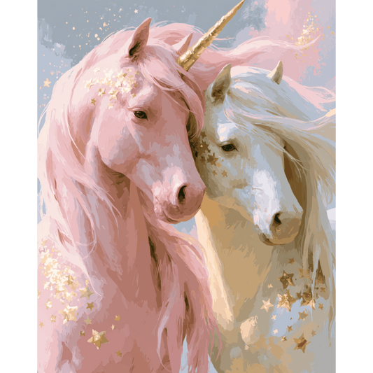 Celestial Unicorns | Paint by Number- Paint by Numbers