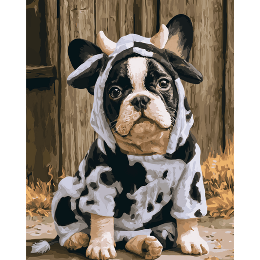 Cow Dog | Paint by Number- Paint by Numbers