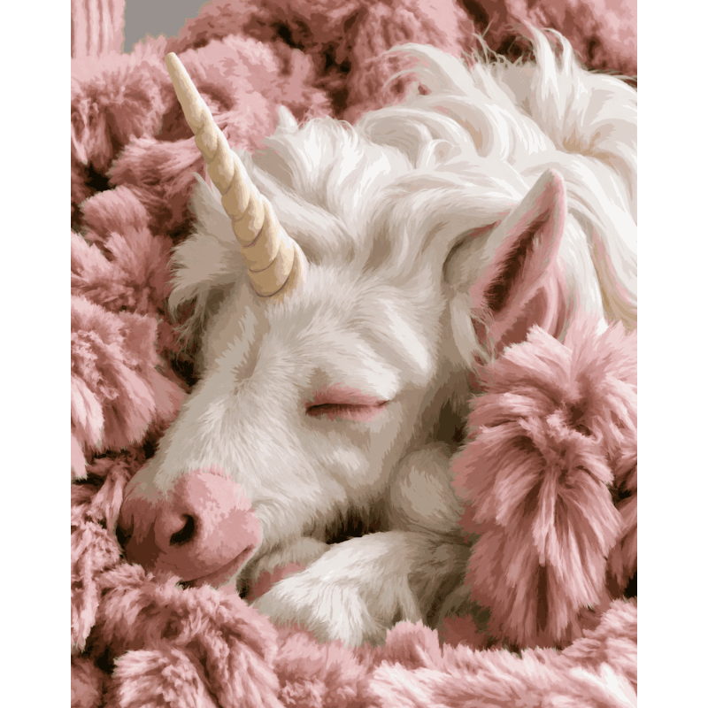 Dreaming Unicorn | Paint by Number- Paint by Numbers