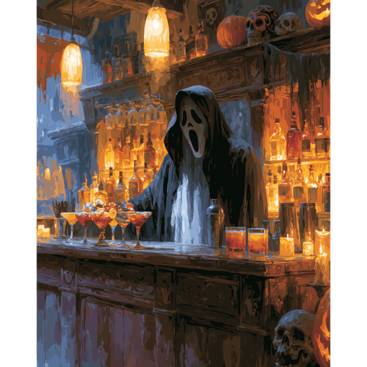 Haunted Happy Hour | Paint by Number- Paint by Numbers