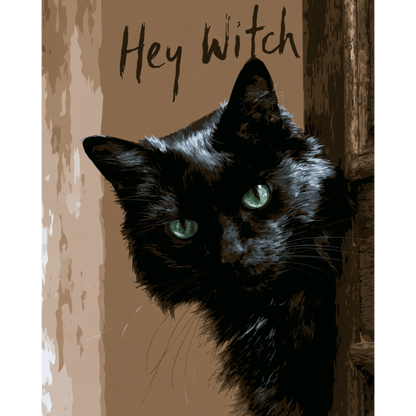 Hey Witch | Paint by Number- Paint by Numbers