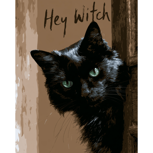 Hey Witch | Paint by Number- Paint by Numbers