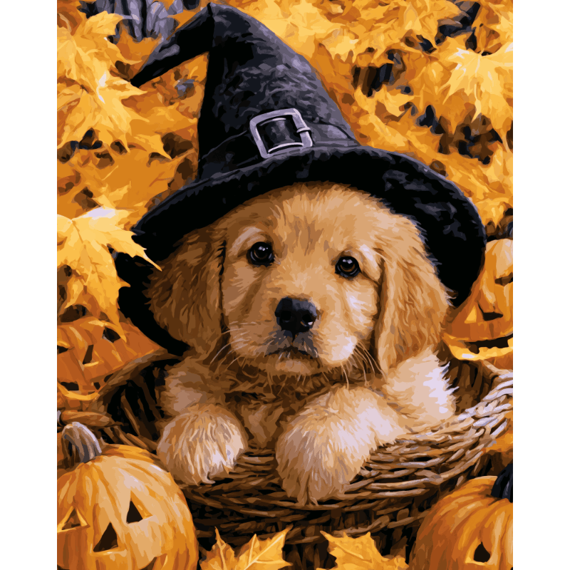 Little Spell Pup | Paint by Number- Paint by Numbers