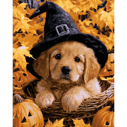 Little Spell Pup | Paint by Number- Paint by Numbers