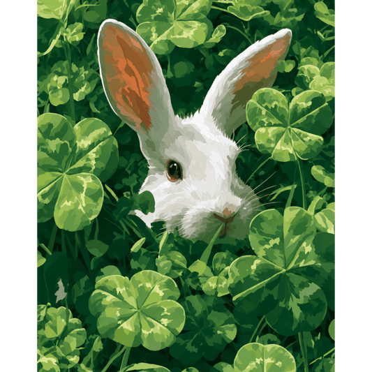 Lucky Bunny | Paint by Number- Paint by Numbers